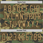 Custom Camo Old Gold-Black Salute To Service Hockey Jersey photo 2