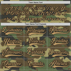 Custom Camo Old Gold-Black Salute To Service Hockey Jersey photo 3