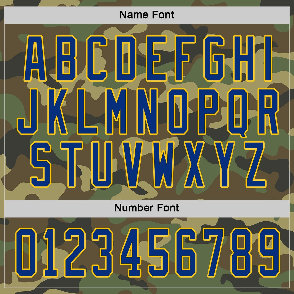 Custom Camo Royal-Gold Salute To Service Hockey Jersey photo 2