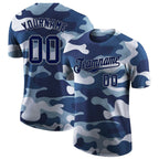 Custom Camo Navy-Gray Performance Salute To Service T-Shirt photo 1