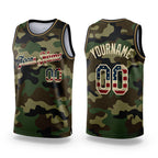 Custom Camo Vintage USA Flag-Cream Authentic Salute To Service Basketball Jersey