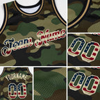 Custom Camo Vintage USA Flag-Cream Authentic Salute To Service Basketball Jersey detail