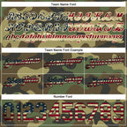 Custom Camo Vintage USA Flag-Cream Authentic Salute To Service Basketball Shorts photo 2