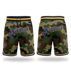 Custom Camo Royal-Gold Authentic Salute To Service Basketball Shorts