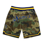 Custom Camo Royal-Gold Authentic Salute To Service Basketball Shorts photo 1