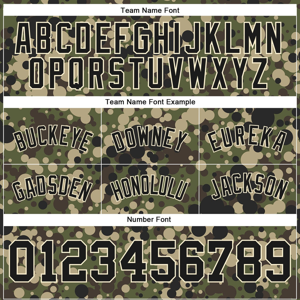 Custom Camo Black-Cream Authentic Salute To Service Basketball Shorts photo 2