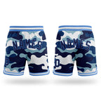 Custom Camo Navy-Light Blue Authentic Salute To Service Basketball Shorts