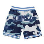 Custom Camo Navy-Light Blue Authentic Salute To Service Basketball Shorts photo 1