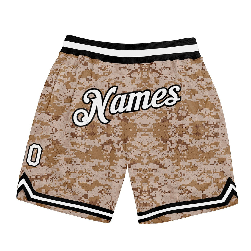 Custom Camo White-Black Authentic Salute To Service Basketball Shorts photo 1