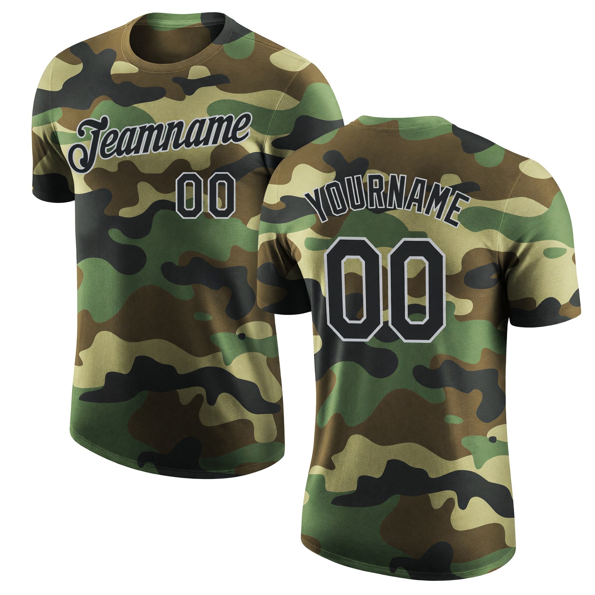 Custom Camo Black-Gray Performance Salute To Service T-Shirt