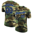 Custom Camo Navy-Light Blue Performance Salute To Service T-Shirt photo 1