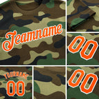 Custom Camo Orange-White Performance Salute To Service T-Shirt detail