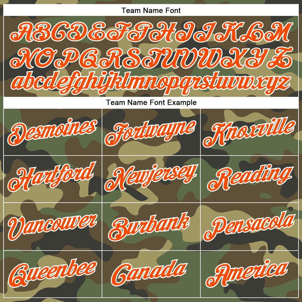 Custom Camo Orange-White Performance Salute To Service T-Shirt photo 2