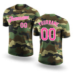 Custom Camo Pink-White Performance Salute To Service T-Shirt