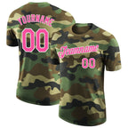 Custom Camo Pink-White Performance Salute To Service T-Shirt photo 1