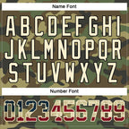 Custom Camo Vintage USA Flag Cream-Black Salute To Service Hockey Lace Neck Jersey photo 5