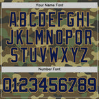 Custom Camo Navy-Old Gold Authentic Salute To Service Basketball Jersey photo 3