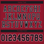 Custom Cardinal Black-White Mesh Authentic Football Jersey photo 4