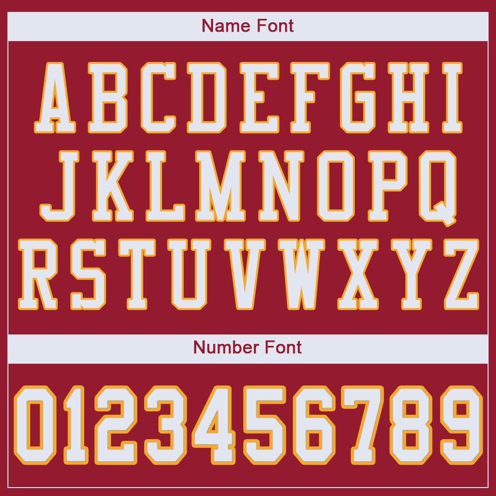 Custom Cardinal White-Gold Mesh Authentic Football Jersey photo 4