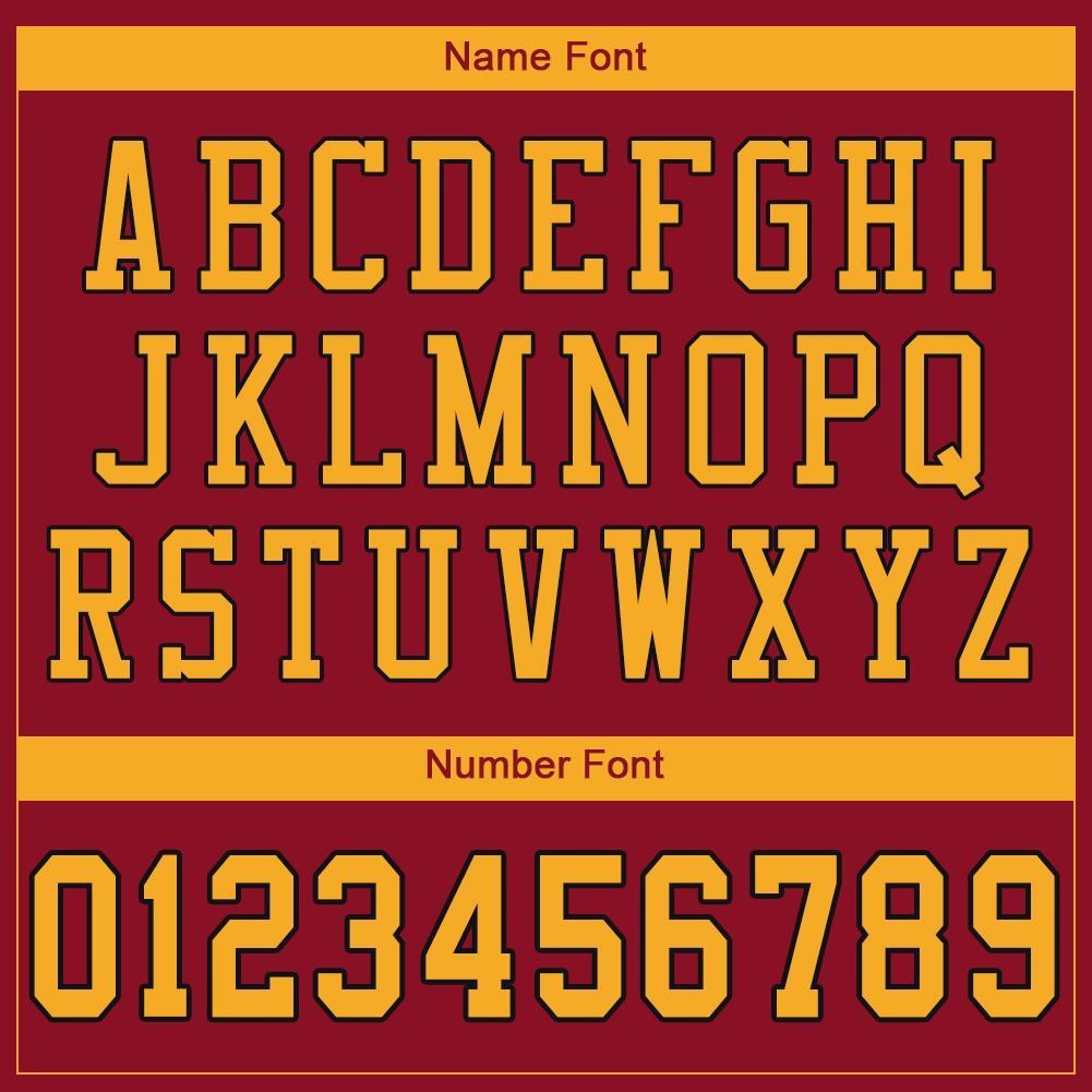 Custom Cardinal Gold-Black Mesh Authentic Football Jersey photo 4