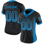 Custom Black Panther Blue-Gray Drift Fashion Football Jersey photo 2