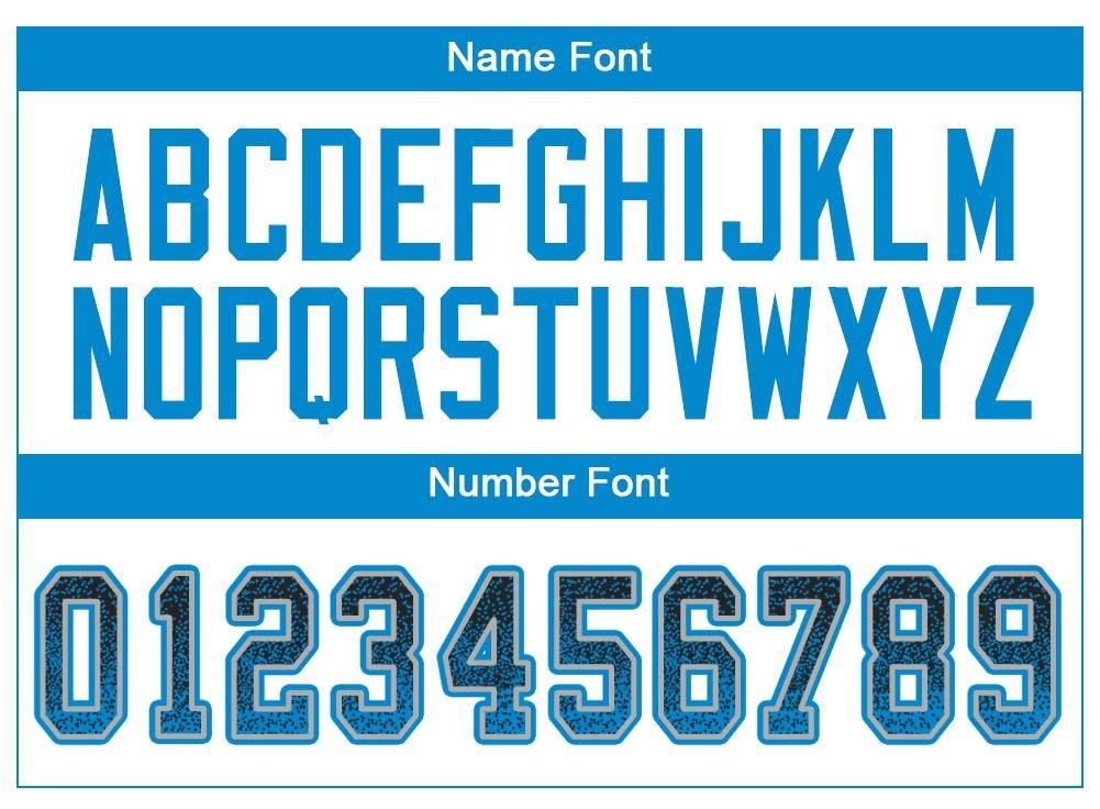 Custom Black Panther Blue-Gray Drift Fashion Football Jersey photo 4