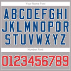 Custom Gray Red-Royal Baseball Jersey photo 2