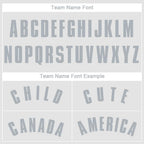 Custom White Gray Baseball Jersey photo 4