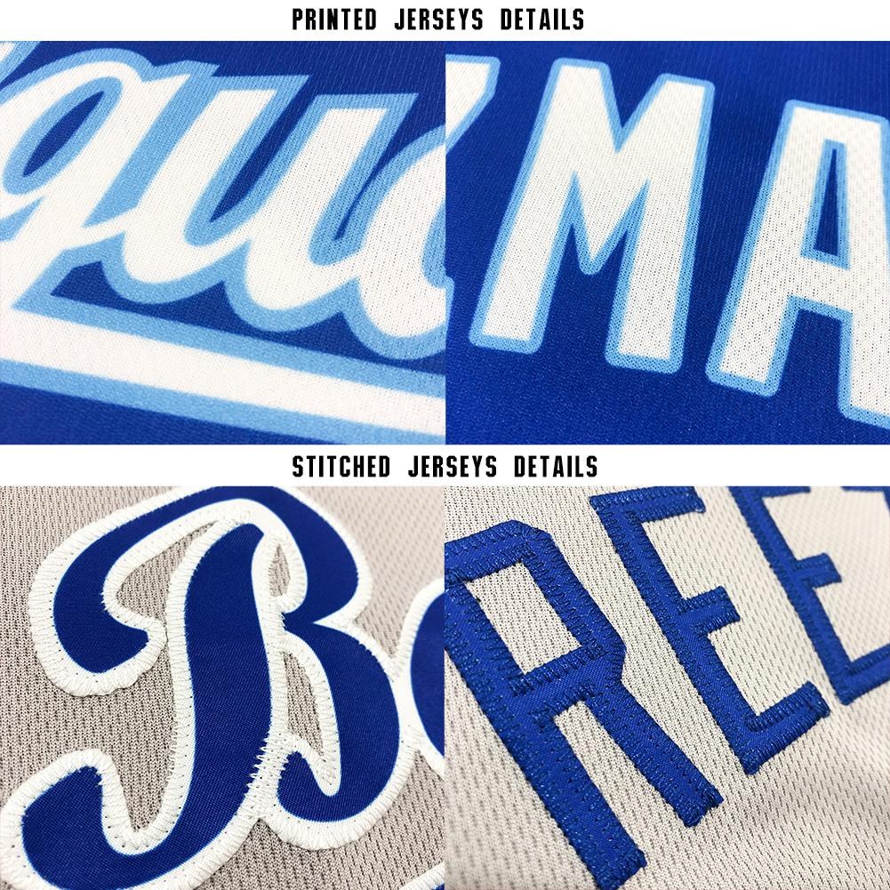 Custom White Gray Baseball Jersey photo 5