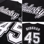 Custom Black White-Gray Baseball Jersey photo 6