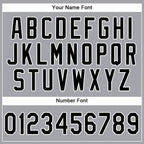 Custom Gray Black-White Baseball Jersey photo 3