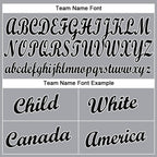 Custom Gray Black-White Baseball Jersey photo 4