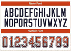 Custom Orange Navy-White Drift Fashion Football Jersey photo 4