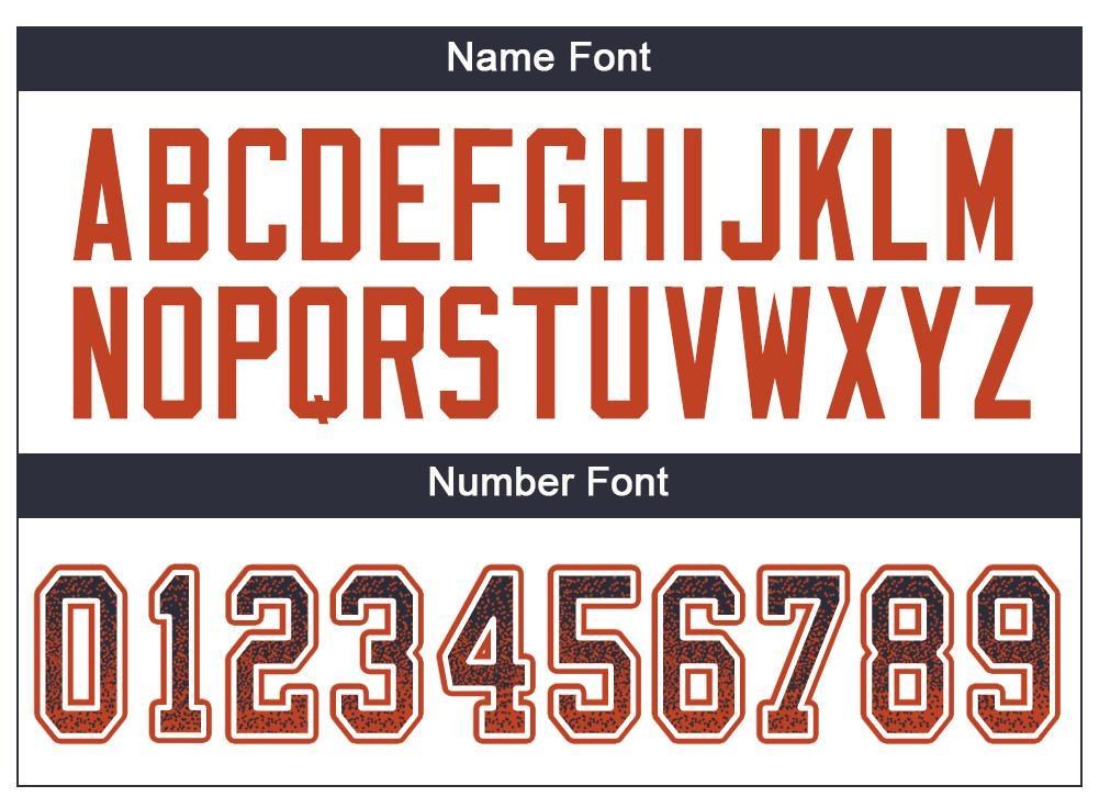 Custom Navy Orange-White Drift Fashion Football Jersey photo 3