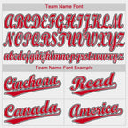 Custom White Red-Black Baseball Jersey photo 6