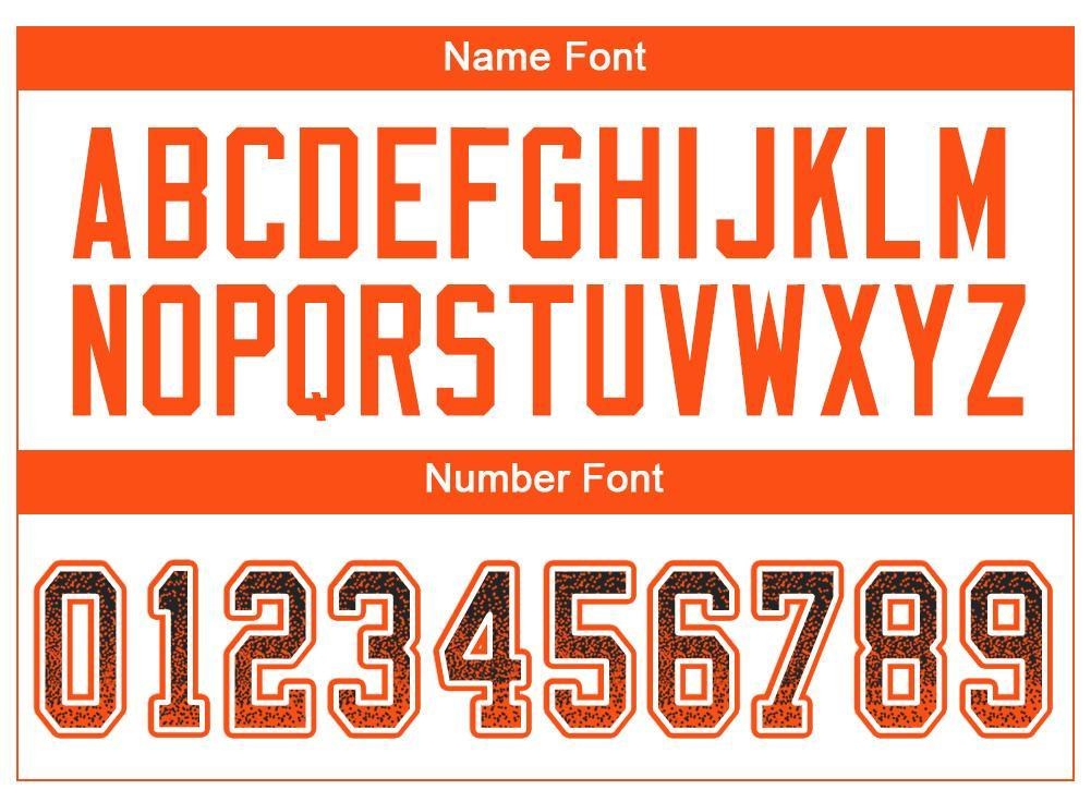 Custom Black Orange-White Drift Fashion Football Jersey photo 4