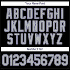 Custom Black Gray-Purple Baseball Jersey photo 3