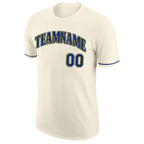 Custom Cream Royal-Gold Performance T-Shirt photo 4
