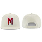 Custom Cream Red-Royal Stitched Adjustable Snapback Hat