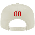 Custom Cream Red-Royal Stitched Adjustable Snapback Hat photo 3