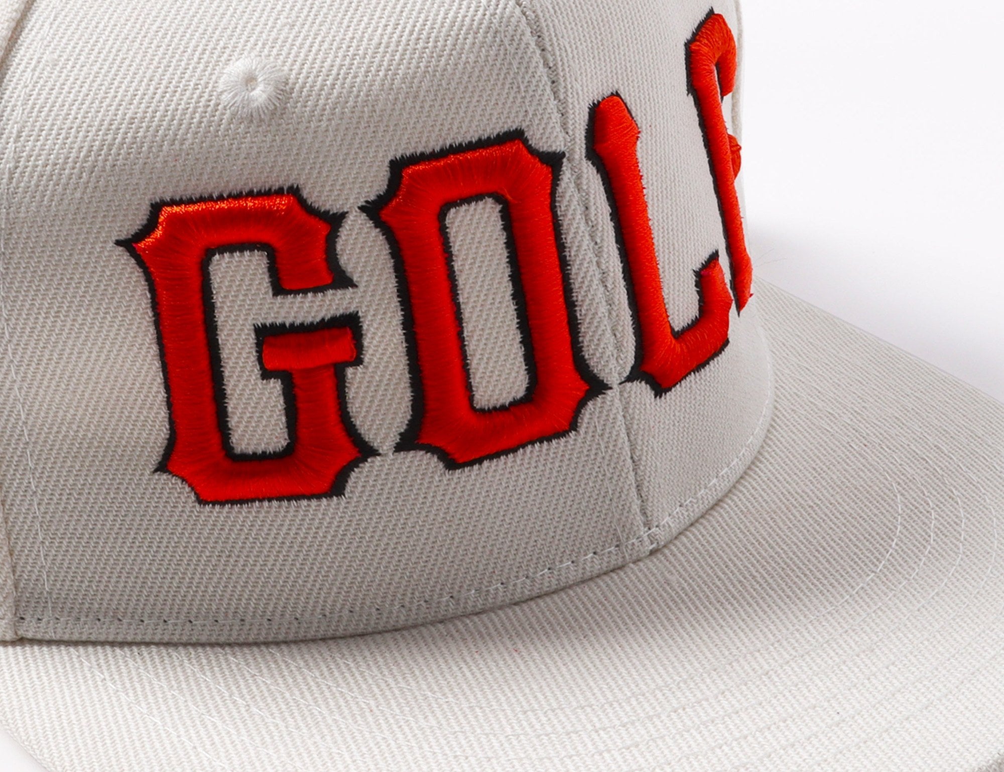 Custom Cream Orange-Black Stitched Adjustable Snapback Hat photo 6