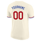 Custom Cream Red-Royal Performance T-Shirt photo 3
