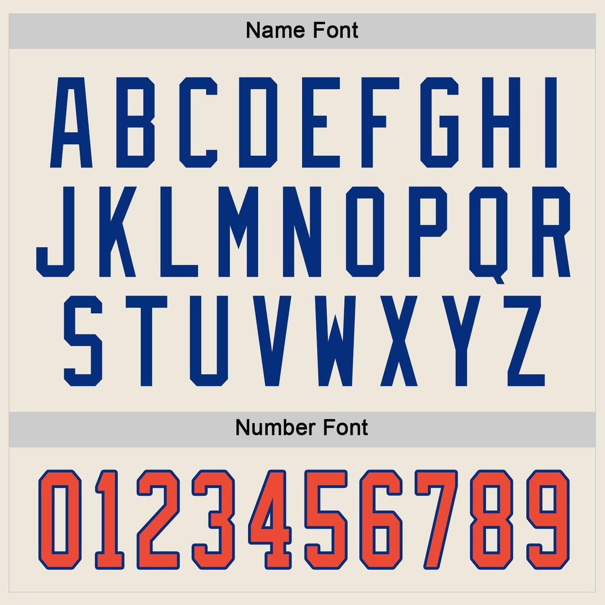 Custom Cream Orange-Royal Hockey Jersey photo 2