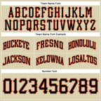 Custom Cream Black-Orange Authentic Throwback Basketball Shorts photo 2