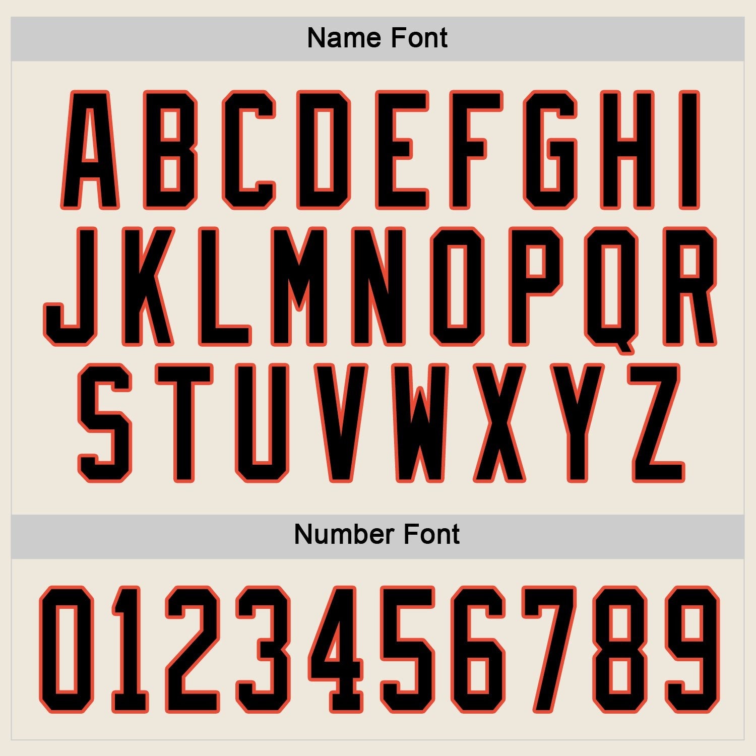 Custom Cream Black-Orange Hockey Jersey photo 3