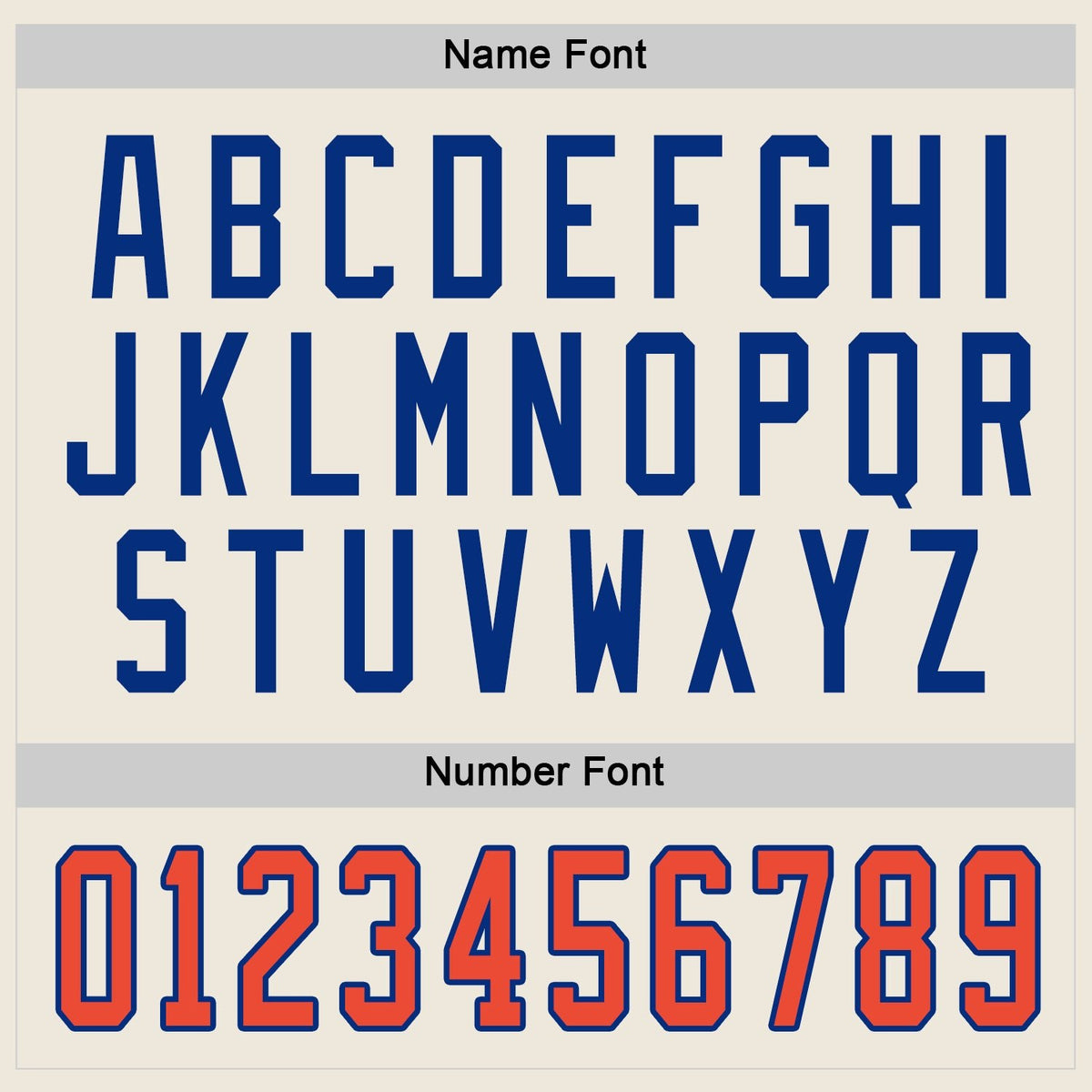 Custom Cream Orange-Royal Hockey Jersey photo 3