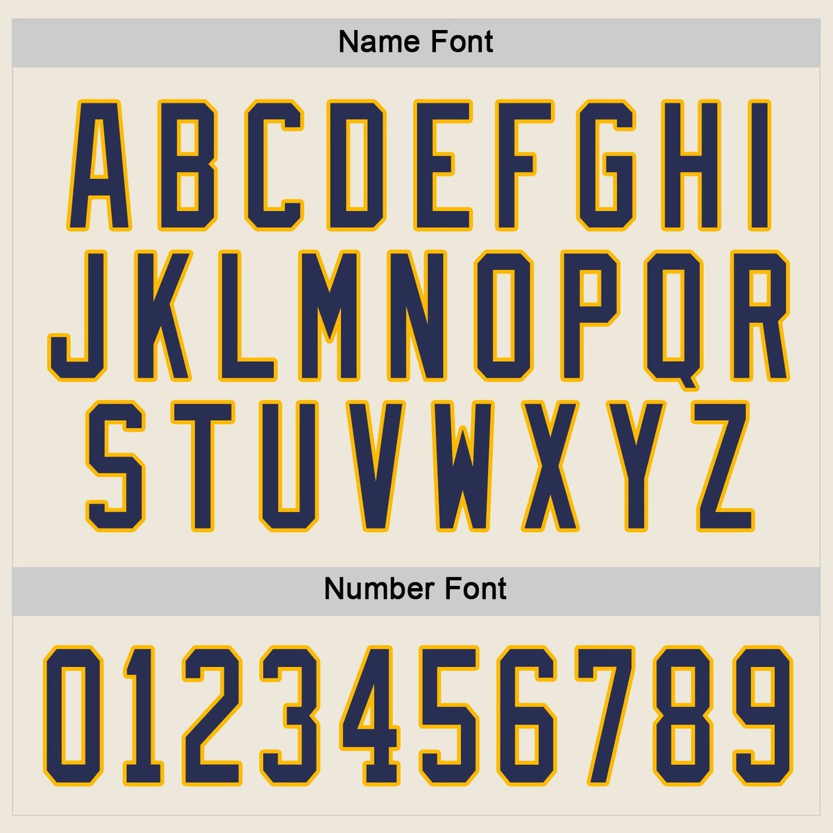 Custom Cream Navy-Gold Hockey Jersey photo 3