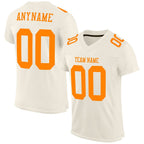 Custom Cream Bay Orange Mesh Authentic Football Jersey photo 1