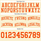 Custom Cream Orange-White Authentic Throwback Basketball Shorts photo 3
