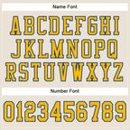 Custom Cream Gold-Royal Mesh Authentic Football Jersey photo 3